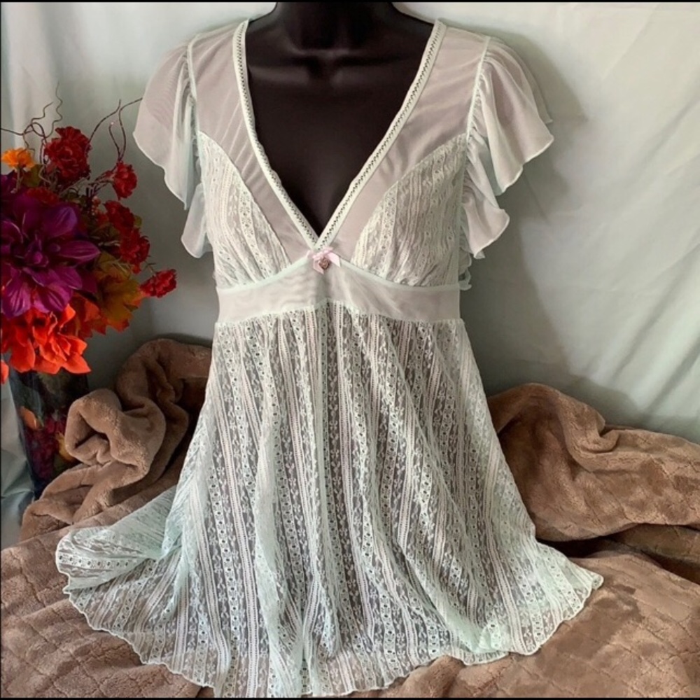 Betsey Johnson Lace Baby Doll Chemise